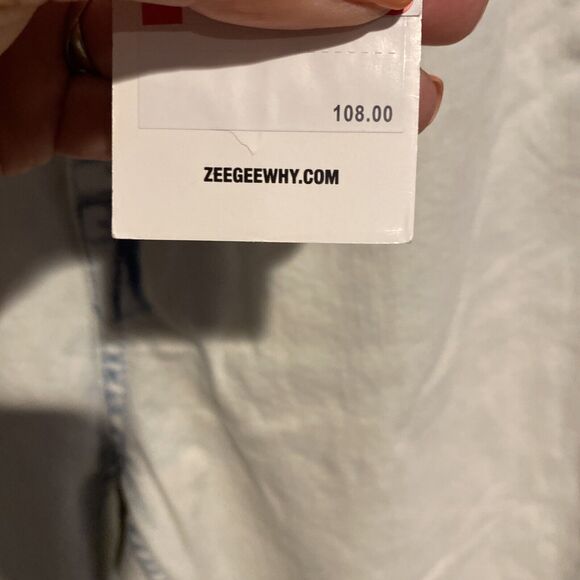 ZGY Denim Straight Up Hi Rise Acid Wash Jeans - Size 26 Nwt - Picture 7 of 10